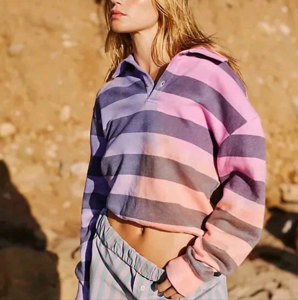 Sundry Anthropologie Johnnie Collar Sweatshirt. Size S. NWT.